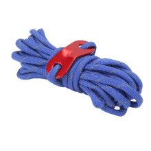 Reflektierendes Guyline Zeltleine, verstärkte winddichte Campingleine mit Aluminiumlegierungs-Windseilverschluss, blau für Outdoor-Camping