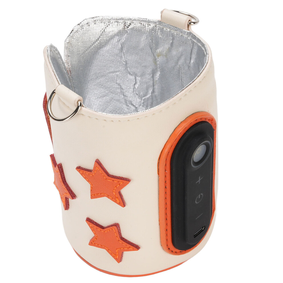 Portable USB Milk Bottle Warmer with Digital Display, 8x8x11cm