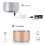 (silver)A10 Wireless Intelligent Bluetooth Audio Mini Stylish Cylindrical Aluminum Alloy 3