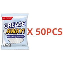 (50pcs)Grease Away Powder Cleaner Powerful Cleaners Home Kitchern Sink Detergent Sodium Bicarbonate Grease Away Powder 10-50pcs
