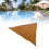 Toldo de sombra triangular 3x3x3 m naranja 261 g 1