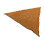 Toldo de sombra triangular 3x3x3 m naranja 261 g 14
