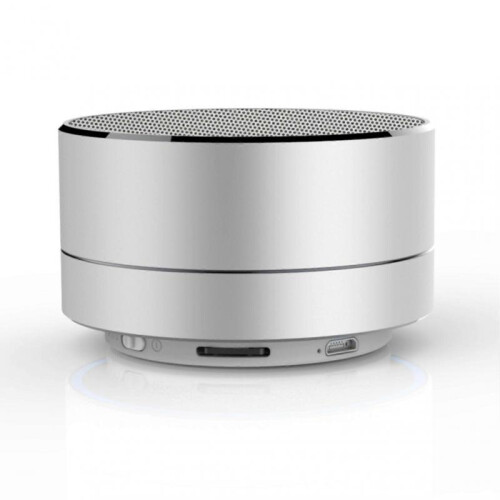 (silver)A10 Wireless Intelligent Bluetooth Audio Mini Stylish Cylindrical Aluminum Alloy