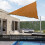 Toldo de sombra triangular 3x3x3 m naranja 261 g 5