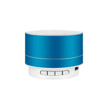 (blue)A10 Wireless Intelligent Bluetooth Audio Mini Stylish Cylindrical Aluminum Alloy
