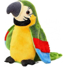 (Green) Talking Parrot Plush Toy Electric Record Interactive Parrot Bird Toy For Kids