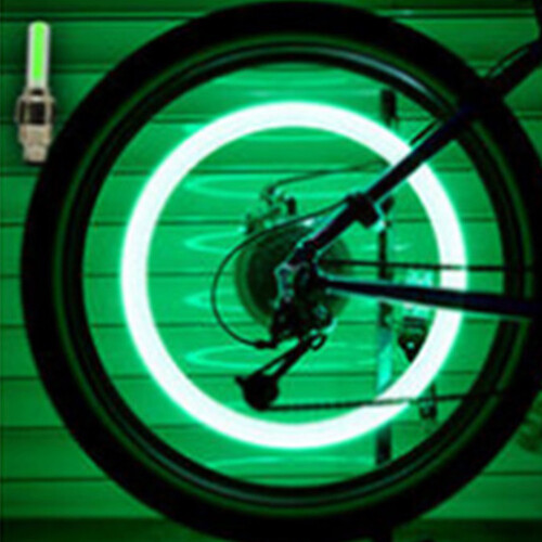 Ventilkappen-Licht, 2 Stück, universal, grün, aus Kunststoff 2