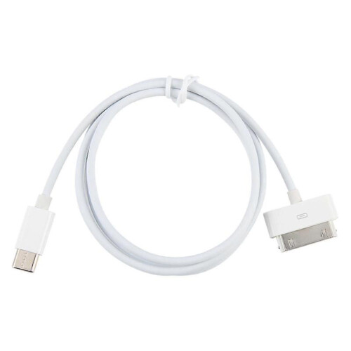 USB-C / Type-C to 30 Pin Data Sync Charing Cable, Length: 1m 1