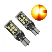 (Yellow)2pcs High Power Auto LED Bulb Car Reverse Back Light T15 W16W Turn Signal Lamp