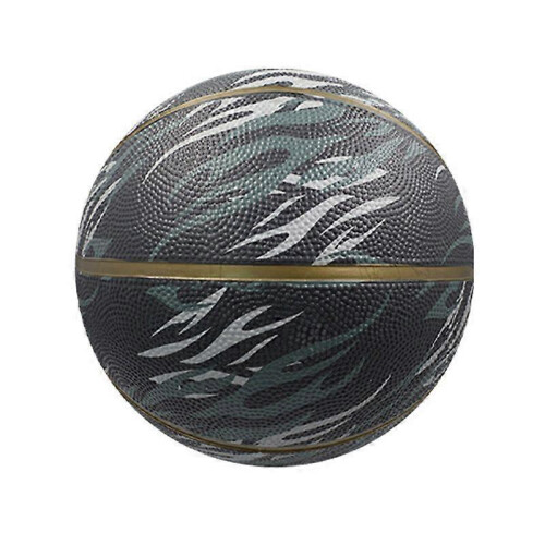 Size 7 Flame Black Basketball for Adult Competition Training