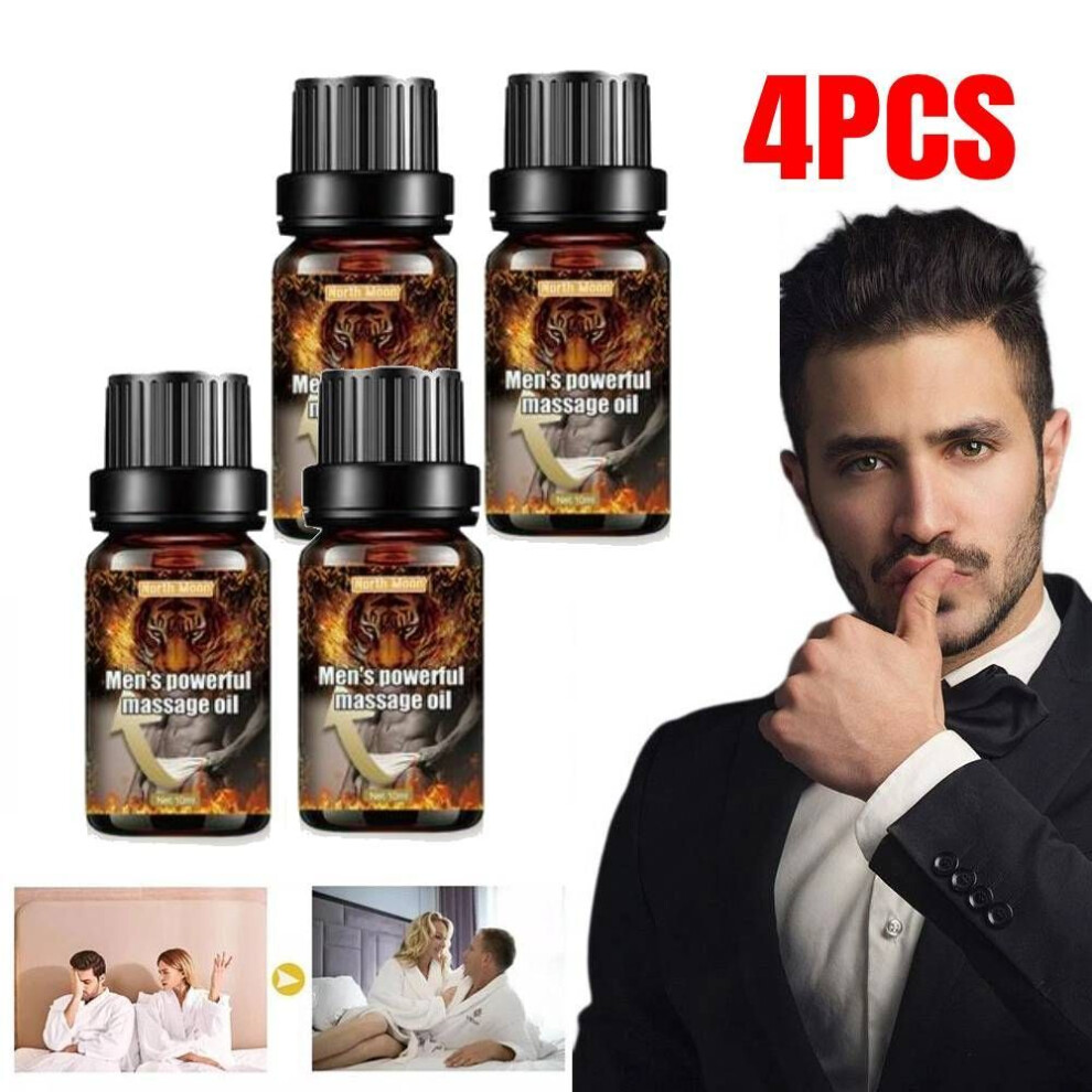 4pcs Penile Erection Gel Body Oil Enlarges And Strengthens Male Penile Massage Oil