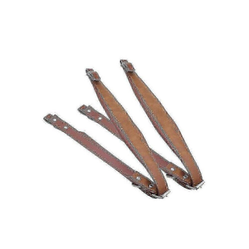 Leather accordion strap brown 1