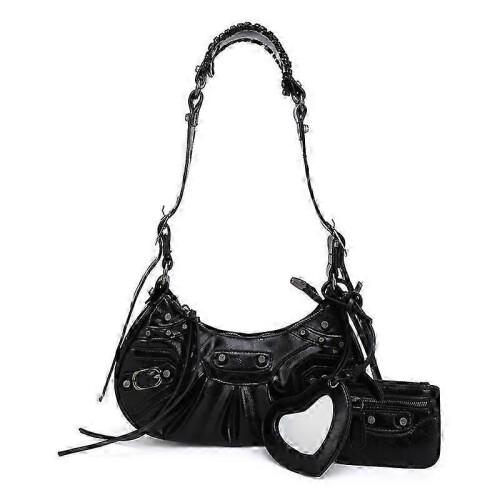 Small Shoulder Bag Black Messenger Bag Coin Purse  Messenger Bag