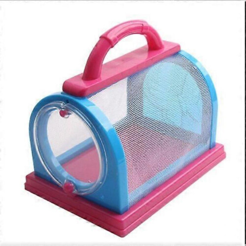 (rose red blue)Portable Parrot Small Cage for Outings Bird Cage