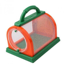(orange-green) Portable Parrot Small Cage for Outings Bird Cage