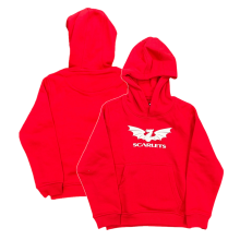 (6-7 Years) Scarlets Kid's Rugby Hoodie Castore Core Logo Training Top - New