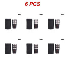 (Style A 6pcs)1~8PCS 30/70/170ml Outdoor Camping Tableware Travel Cups Set Picnic Supplies Stainless Steel Wine Beer Cup Whiskey Mugs PU
