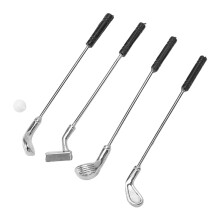 5 Stück Puppenhaus Golfclubs 1:12 Kunststofflegierung Langlebig Exquisites Miniaturmaß Mini-Golfclubs für 1:12 Puppenhaus DIY
