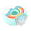 Donut-Wasserflasche 380ml Blau-Regenbogen PC-Trägeriemen 3