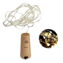 (Yellow)Bar LED Wine Bottle Cork 2M String Lights Christmas Decoration Led Lamp Bottle