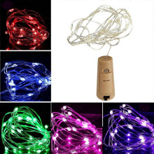 (Warm white)Bar LED Wine Bottle Cork 2M String Lights Christmas Decoration Led Lamp Bottle