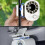 (Beige)Car Clip on Fan with LED Display - 360 Rotation, Adjustable Speeds Fan 4