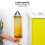Large Yellow Polyester Grocery Bag Holder, Space Saving, 36x15.5cm 5