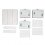 Kit de interruptores de luz inalámbricos de 3 módulos 10 A blanco 2
