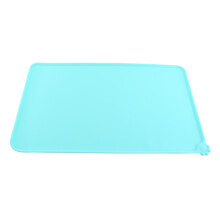 Cat Feeding Mat Silicone Easy Wipe Clean Dish Bowl