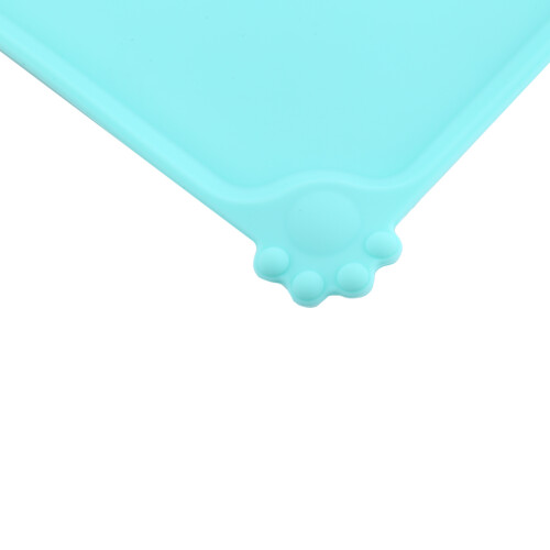Cat Feeding Mat Silicone Easy Wipe Clean Dish Bowl 1