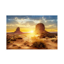 Sun and Desert Style Aquarium Fish Tank Background