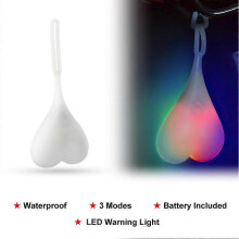 (Seven-colour light)Cycling Balls Tail Silicone Light Creative Bike Waterproof Bicycle Seat Back Egg