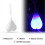 (Blue light)Cycling Balls Tail Silicone Light Creative Bike Waterproof Bicycle Seat Back Egg 1