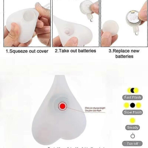 (Seven-colour light)Cycling Balls Tail Silicone Light Creative Bike Waterproof Bicycle Seat Back Egg 2
