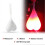 (Red light)Cycling Balls Tail Silicone Light Creative Bike Waterproof Bicycle Seat Back Egg 1
