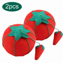2Pcs/Set Cute Tomato Ball Shape Needle Pincushion
