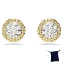(SHLED2) SWA Classic Happiness Diamond Round Crystal S925 Silver Earrings Bracelet Necklace Set Women Gorgeous Una Angelic Series Jewelry Set