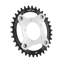 34T 104 BCD E-Bike Kettenblatt & Adapter Schwarz