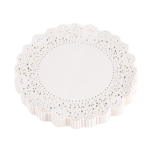 180Pcs Hollowed Decorative Paper Doilies Cake Mat