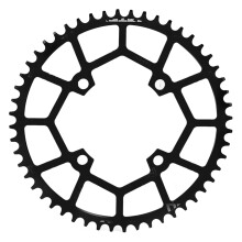 Negro 104BCD 52 dientes plato de aleación de aluminio 104mm