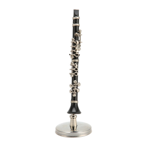 Miniature Clarinet Replica with Stand and Case 2