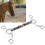 Horse Chew Stainless Steel Gag Bit With Black 6