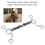 Horse Chew Stainless Steel Gag Bit With Black 8