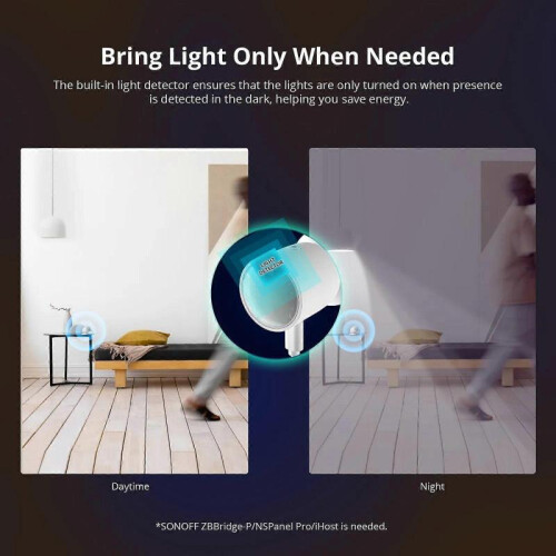 (1pc) New SONOFF SNZB-03P Zigbee Motion Sensor Light Detection Home Security Local 1