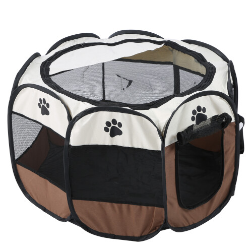 Pet Cat Dog Portable Foldable Cage Exercise & Play 1