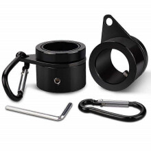 (Black) 2 Pcs Flag Pole Rings Anti Wrap Flag Pole Clips Swivels 360 Rotating Flagpole Flag Mounting Rings