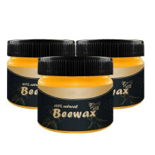 (3pcs) 1-3pcs Beeswax Furniture Polish Wood Seasoning Beewax Natural Wood Wax Traditional