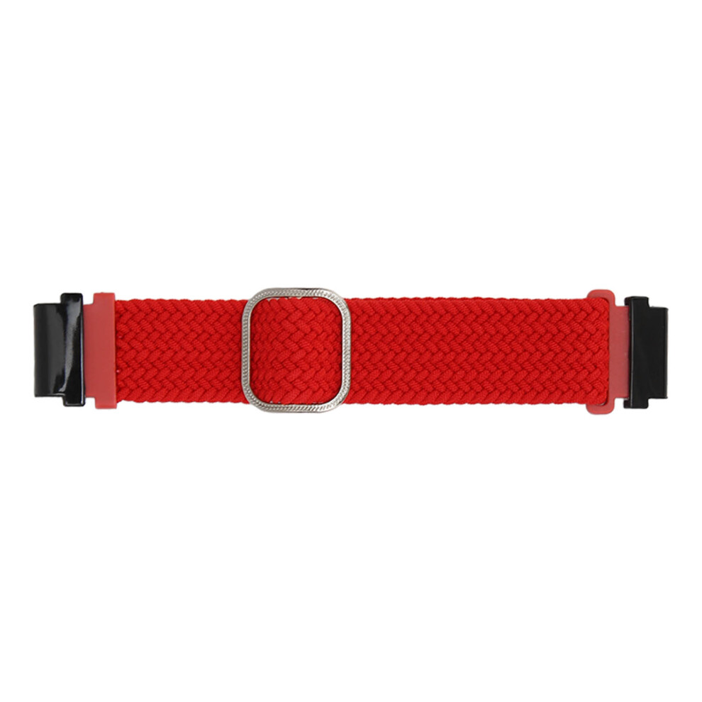 Watch Band Woven Nylon Size Adjustable Watchband Red 9387669465663