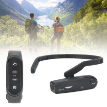 ORDRO Kopf tragbare Videokamera 4K 30fps 130 Weitwinkelobjektiv Wireless WiFi 2.4G Remote Kamera für Blogger
