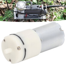 Mikro-Luftdruckpumpe DC-Diegmempumpe Vakuumpumpe mit 90-Grad-Ansaugöffnungen Weiß 24V